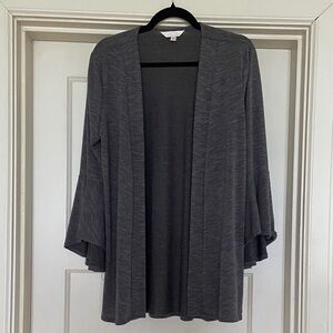LC Lauren Conrad Charcoal Knit Cardigan
